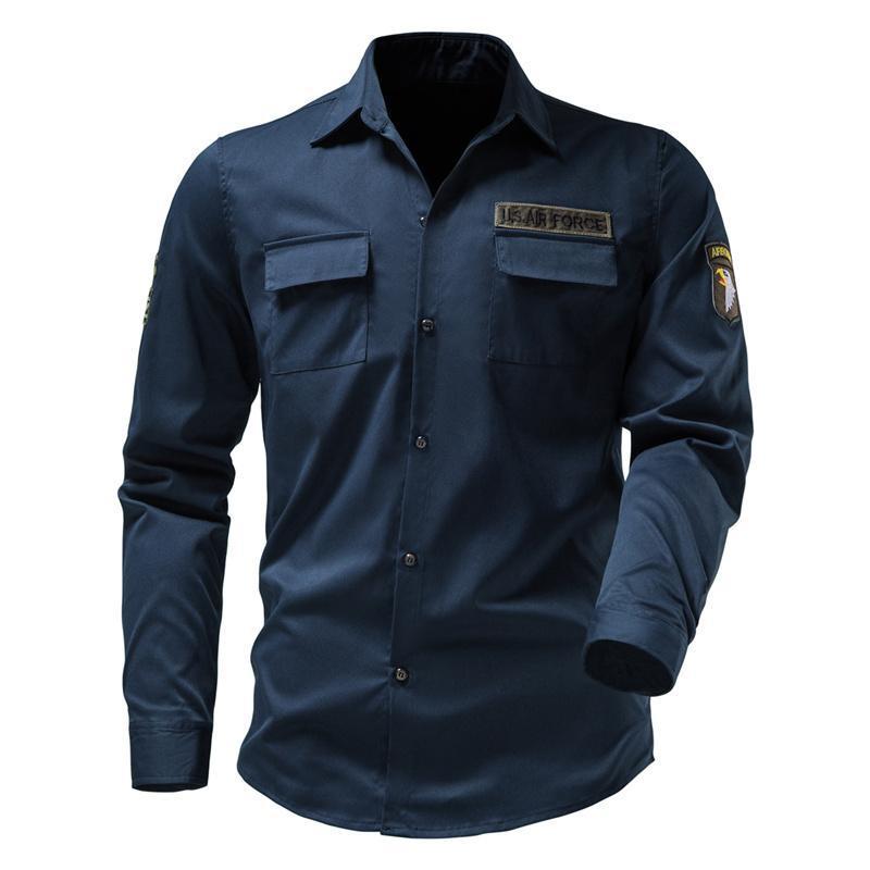 Multi Pocket Embroidered UsAF Men's Long Sleeves