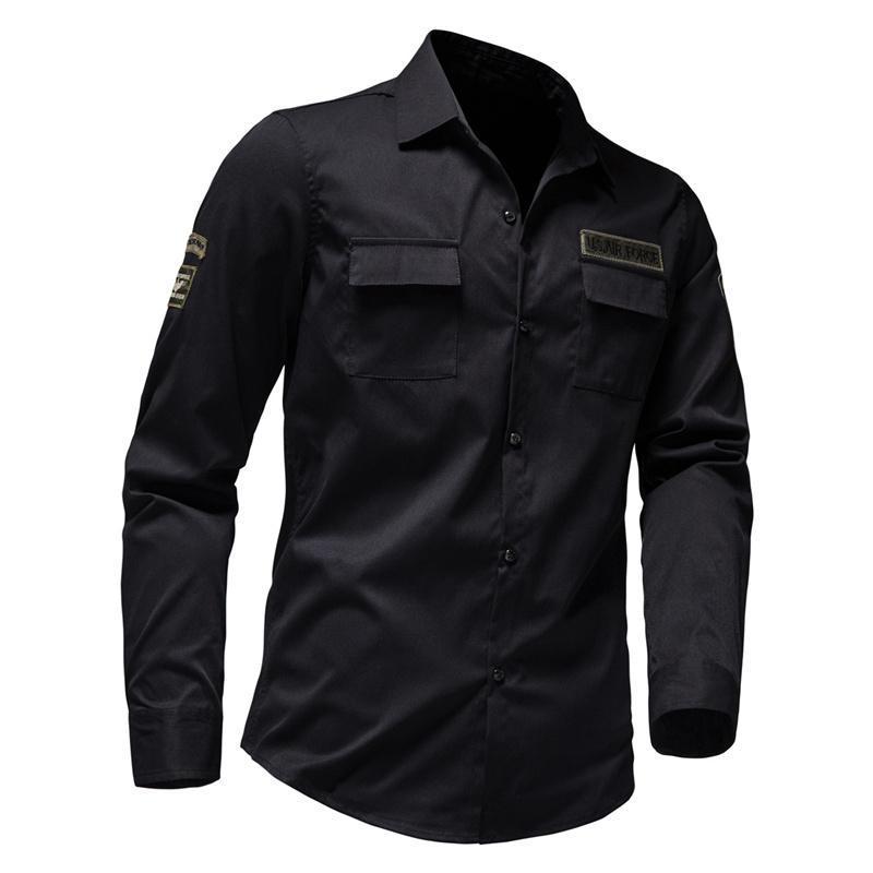 Multi Pocket Embroidered UsAF Men's Long Sleeves