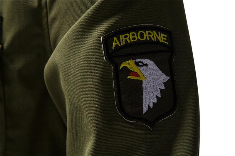 Multi Pocket Embroidered UsAF Men's Long Sleeves